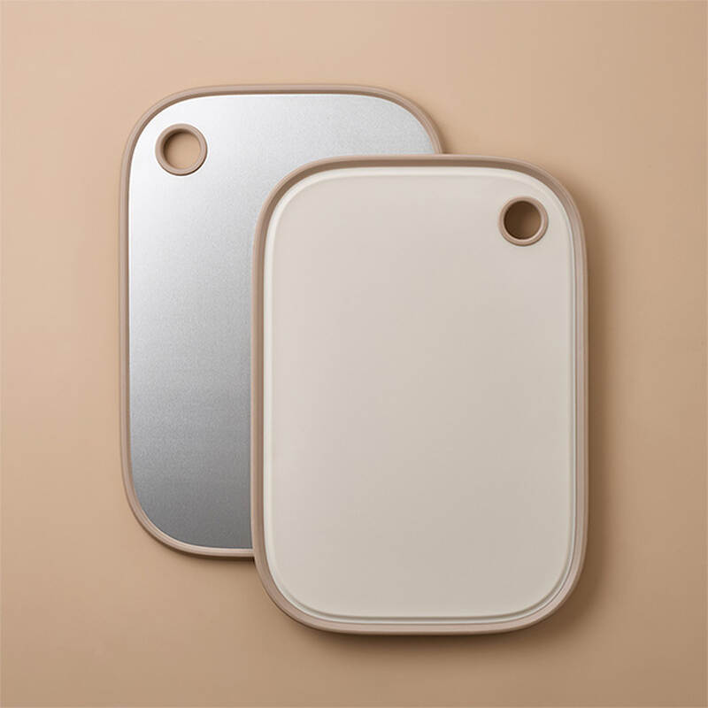 Thớt hai mặt inox 304, PP kháng khuẩn hiệu LocknLock kích thước 400*280*12MM - Màu Ivory - CKD096IVY, , large image number null